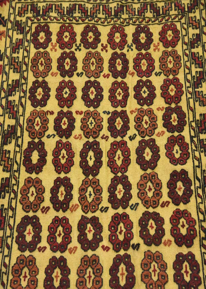 4' 2 x 5' 9 Hand Woven Kilim Afghan Wool Rug