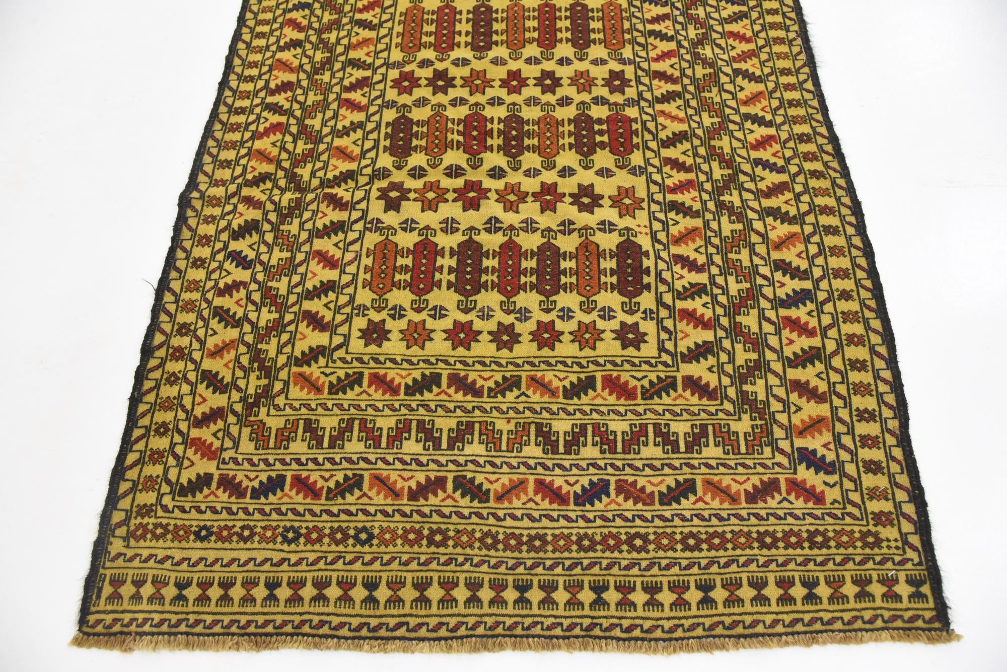 4' x 6' Hand Woven Kilim Afghan Wool Rug