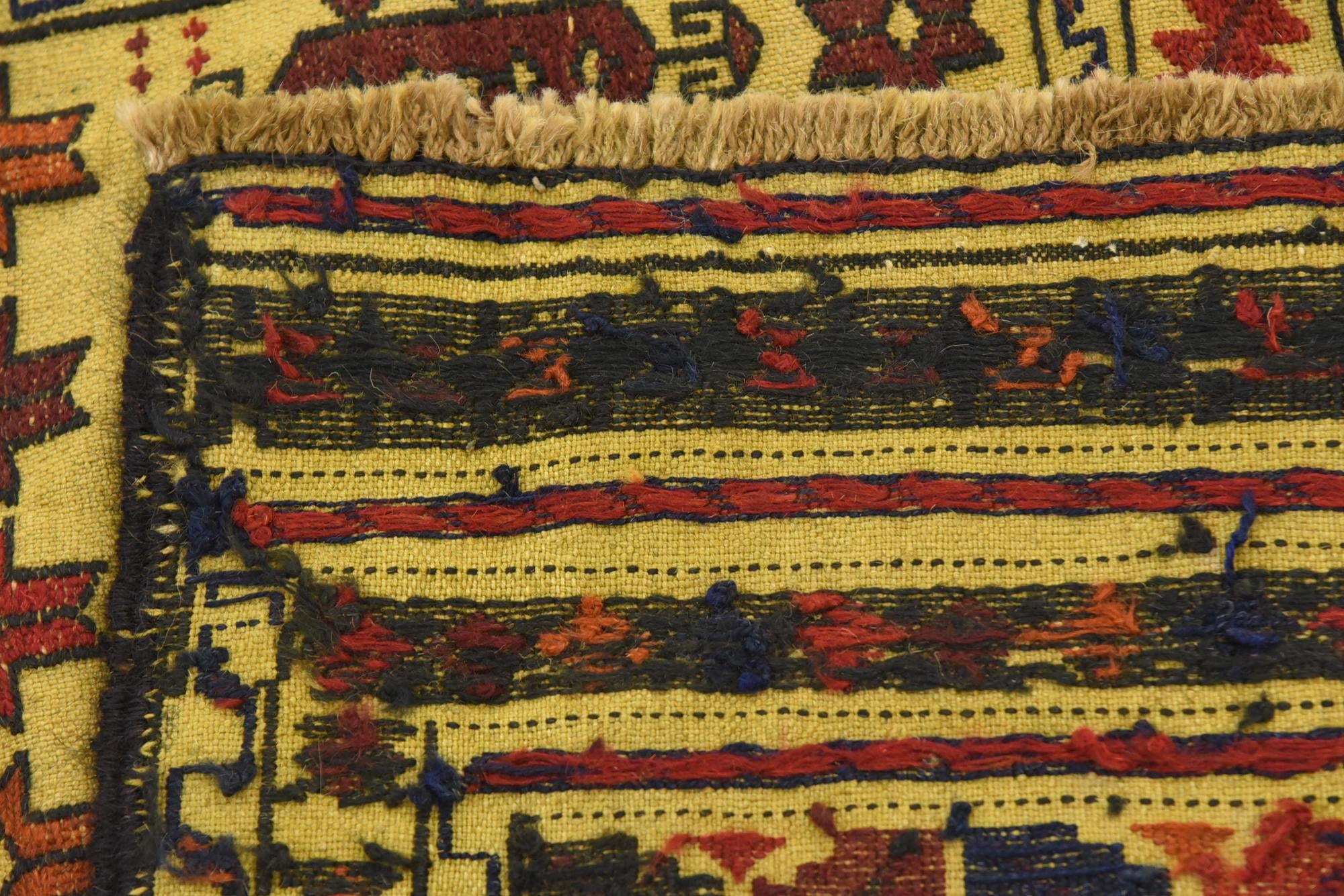 4' x 6' Hand Woven Kilim Afghan Wool Rug