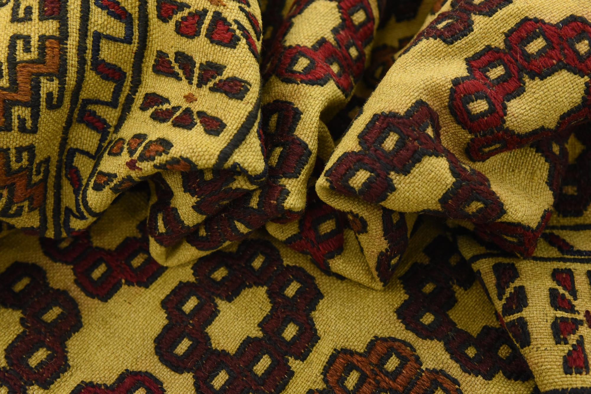 4' x 6' 5 Hand Woven Kilim Afghan Wool Rug