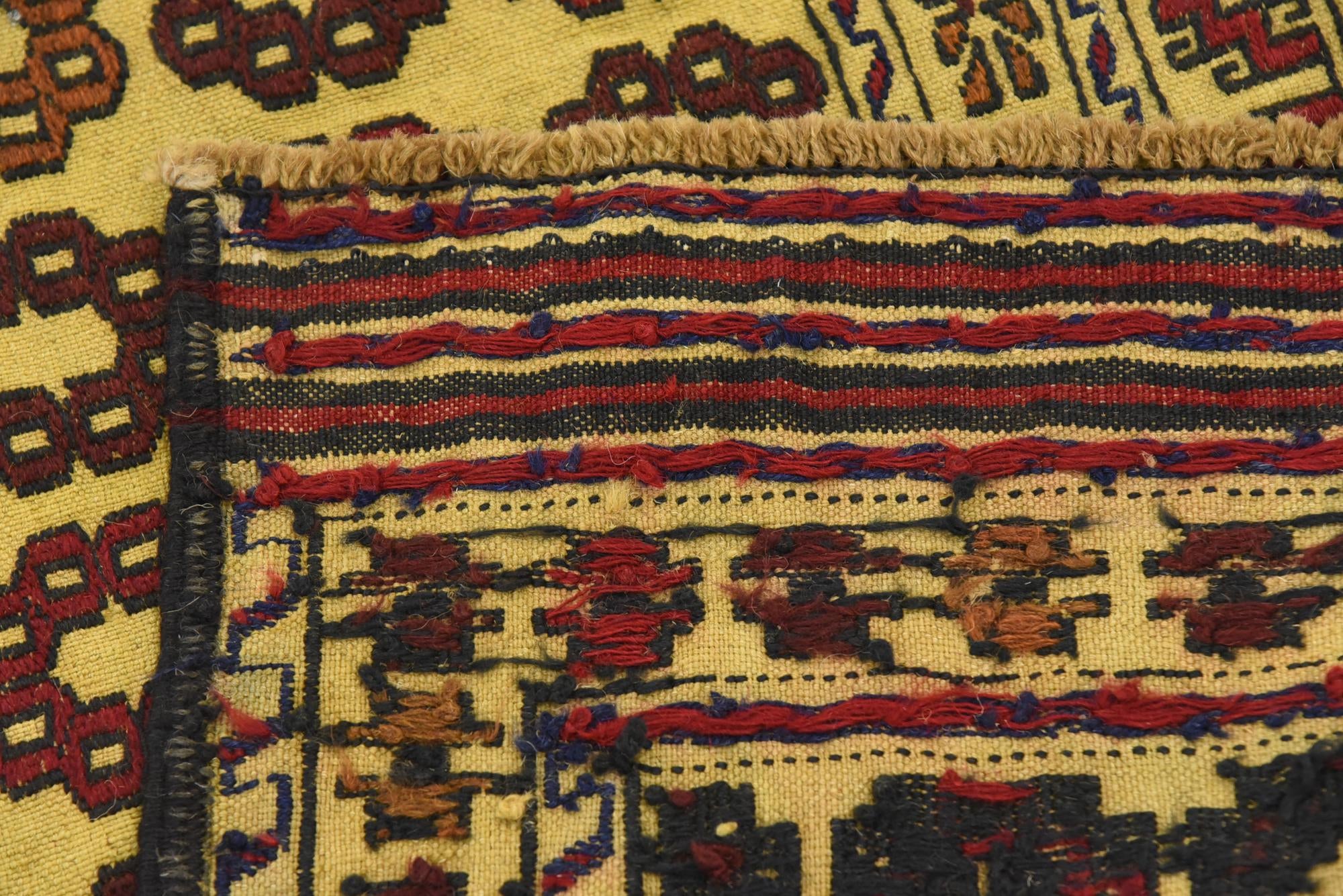 4' x 6' 5 Hand Woven Kilim Afghan Wool Rug