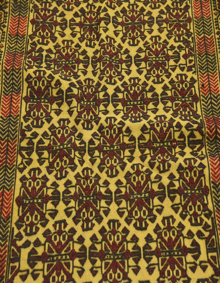 Detail image of 4' x 6' 3 Hand Woven Kilim Afghan Wool Rug