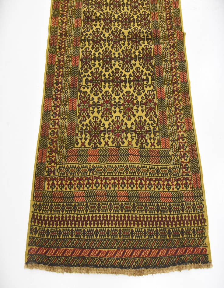 Detail image of 4' x 6' 3 Hand Woven Kilim Afghan Wool Rug