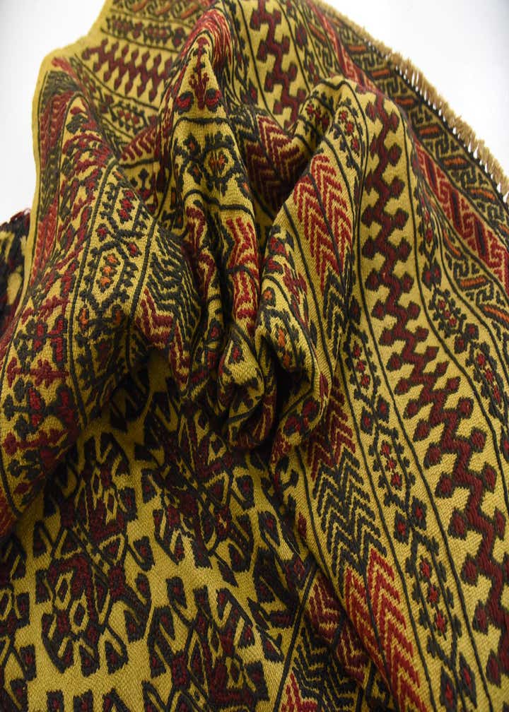 4' x 6' 3 Hand Woven Kilim Afghan Wool Rug