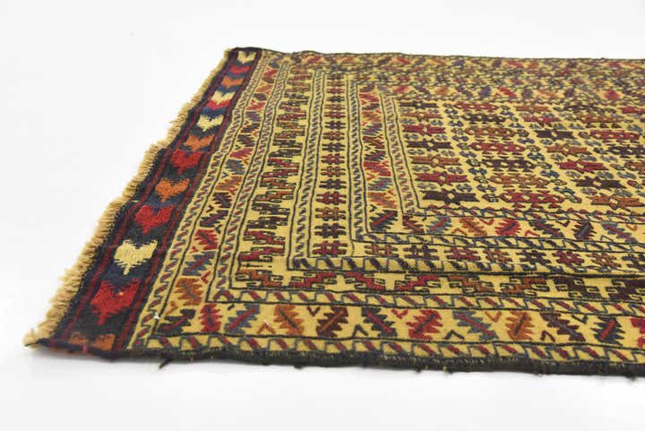 4' x 6' 8 Hand Woven Kilim Afghan Wool Rug