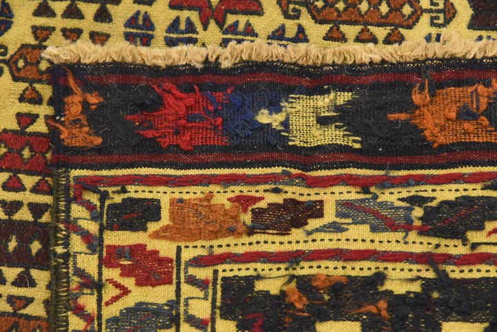 4' x 6' 8 Hand Woven Kilim Afghan Wool Rug