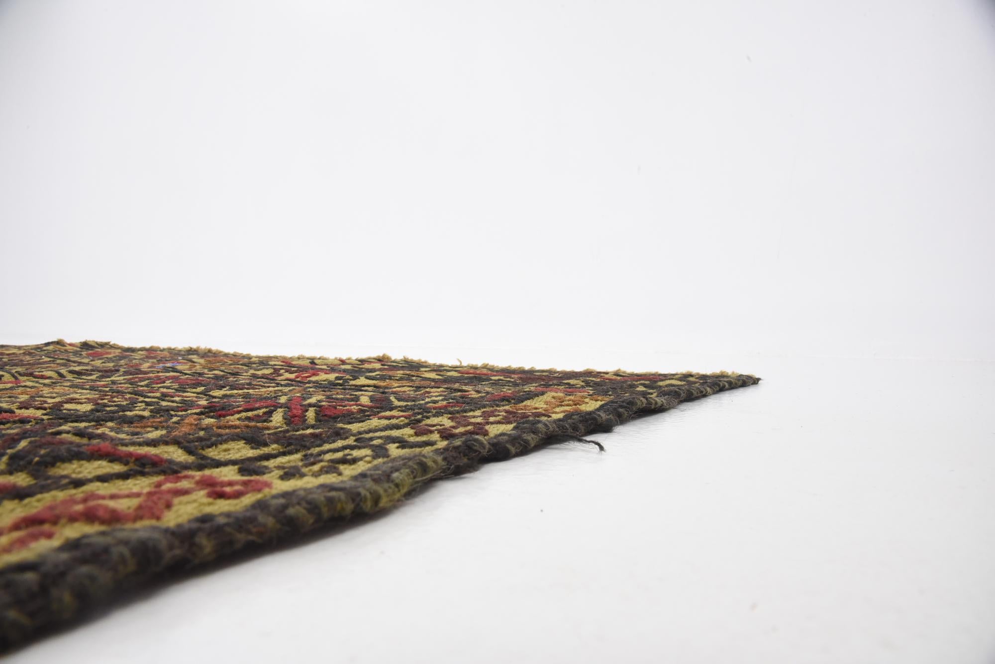 4' 3 x 6' 3 Hand Woven Kilim Afghan Wool Rug