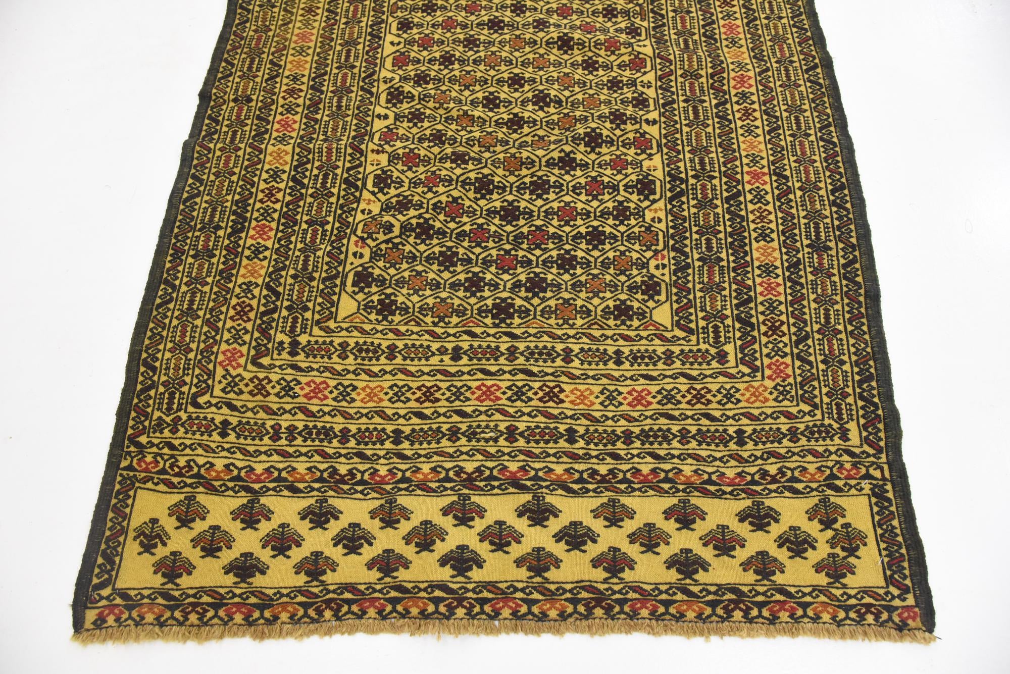 4' x 6' 6 Hand Woven Kilim Afghan Wool Rug