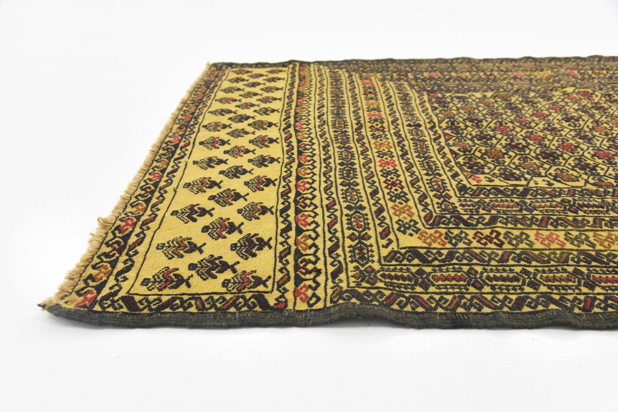 4' x 6' 6 Hand Woven Kilim Afghan Wool Rug