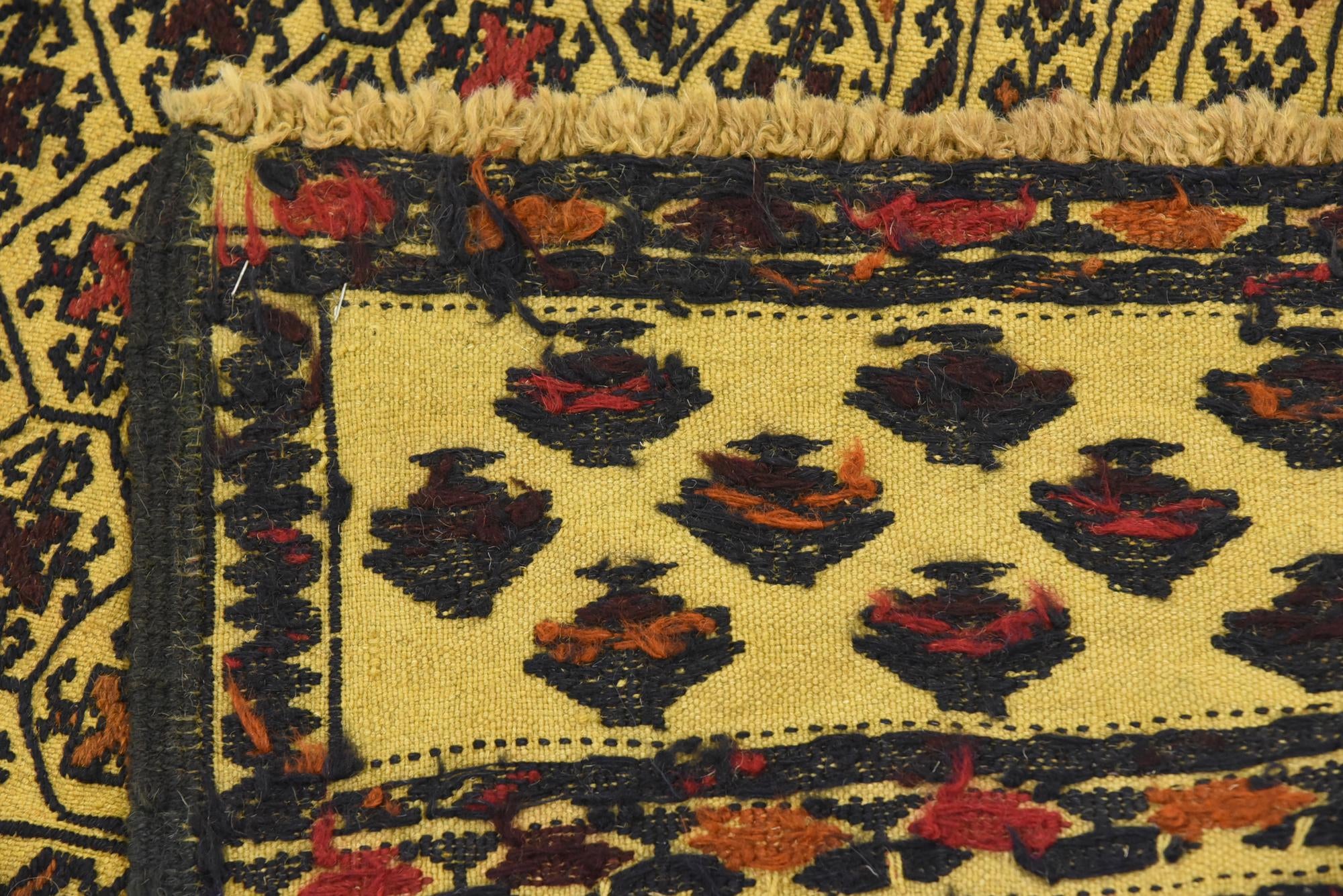 4' x 6' 6 Hand Woven Kilim Afghan Wool Rug