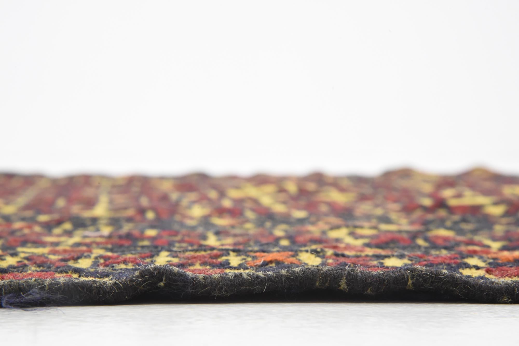 4' 2 x 5' 10 Hand Woven Kilim Afghan Wool Rug