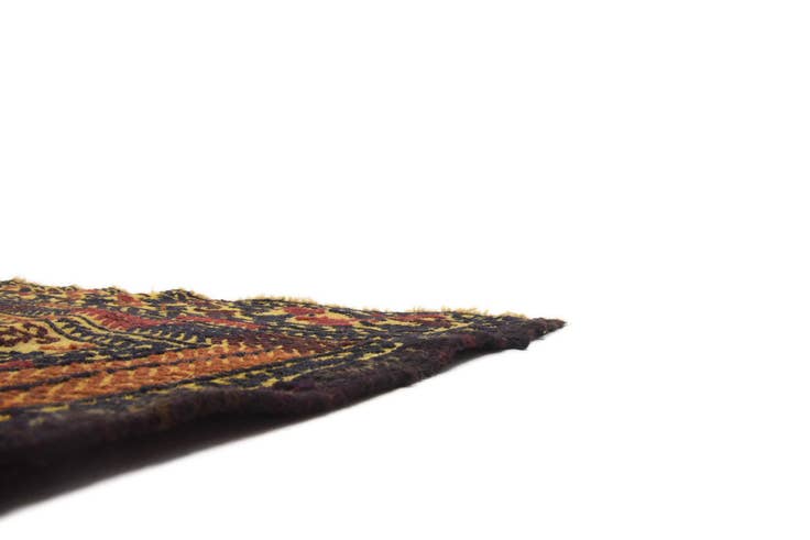 Detail image of 4' 2 x 6' 4 Hand Woven Kilim Afghan Wool Rug