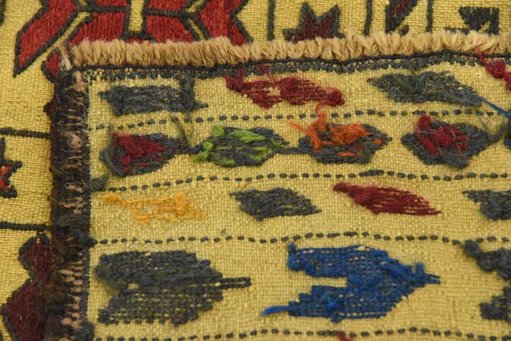 4' 4 x 6' 2 Hand Woven Kilim Afghan Wool Rug