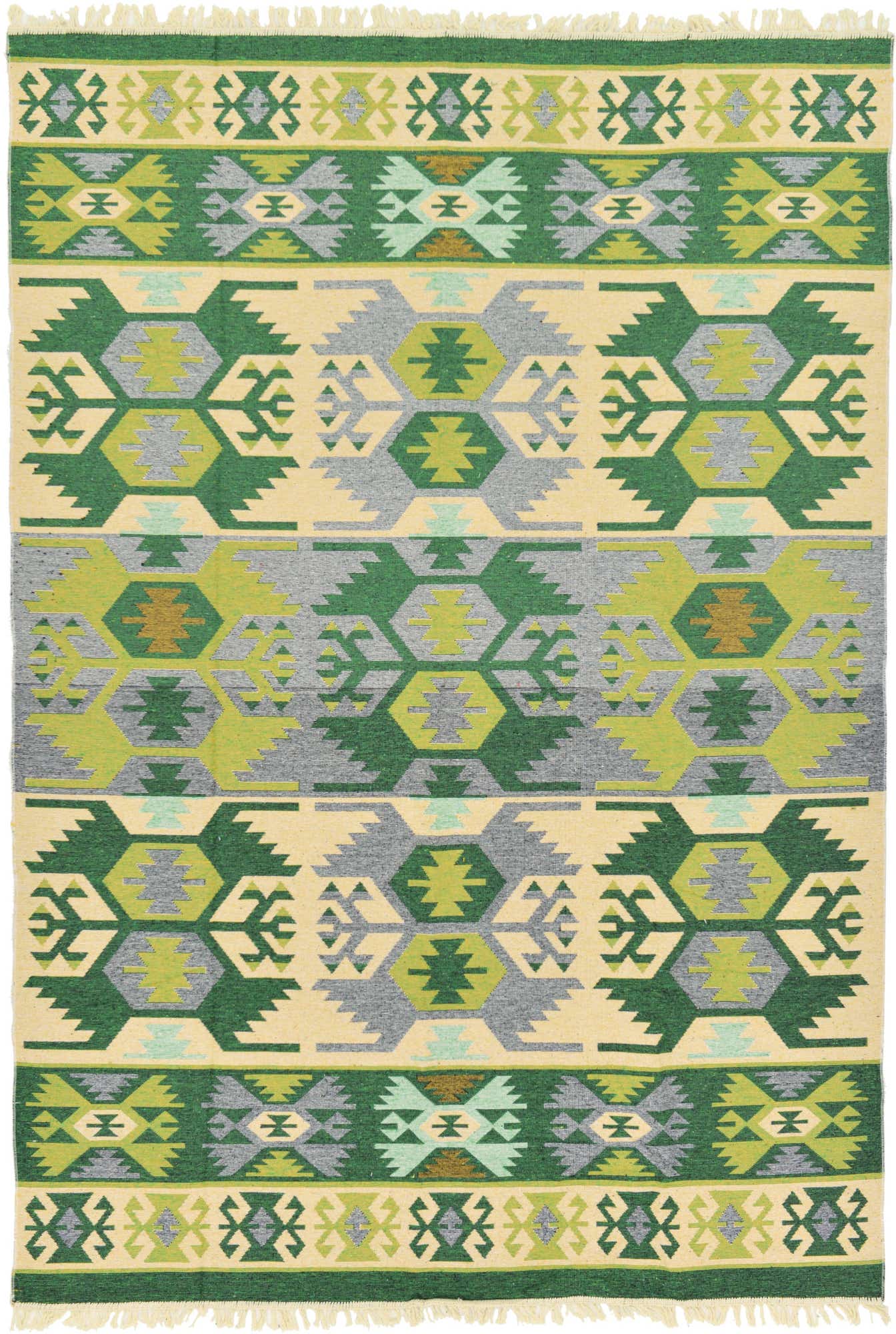 6' 7 x 9' 7 Kilim Dhurrie Rug