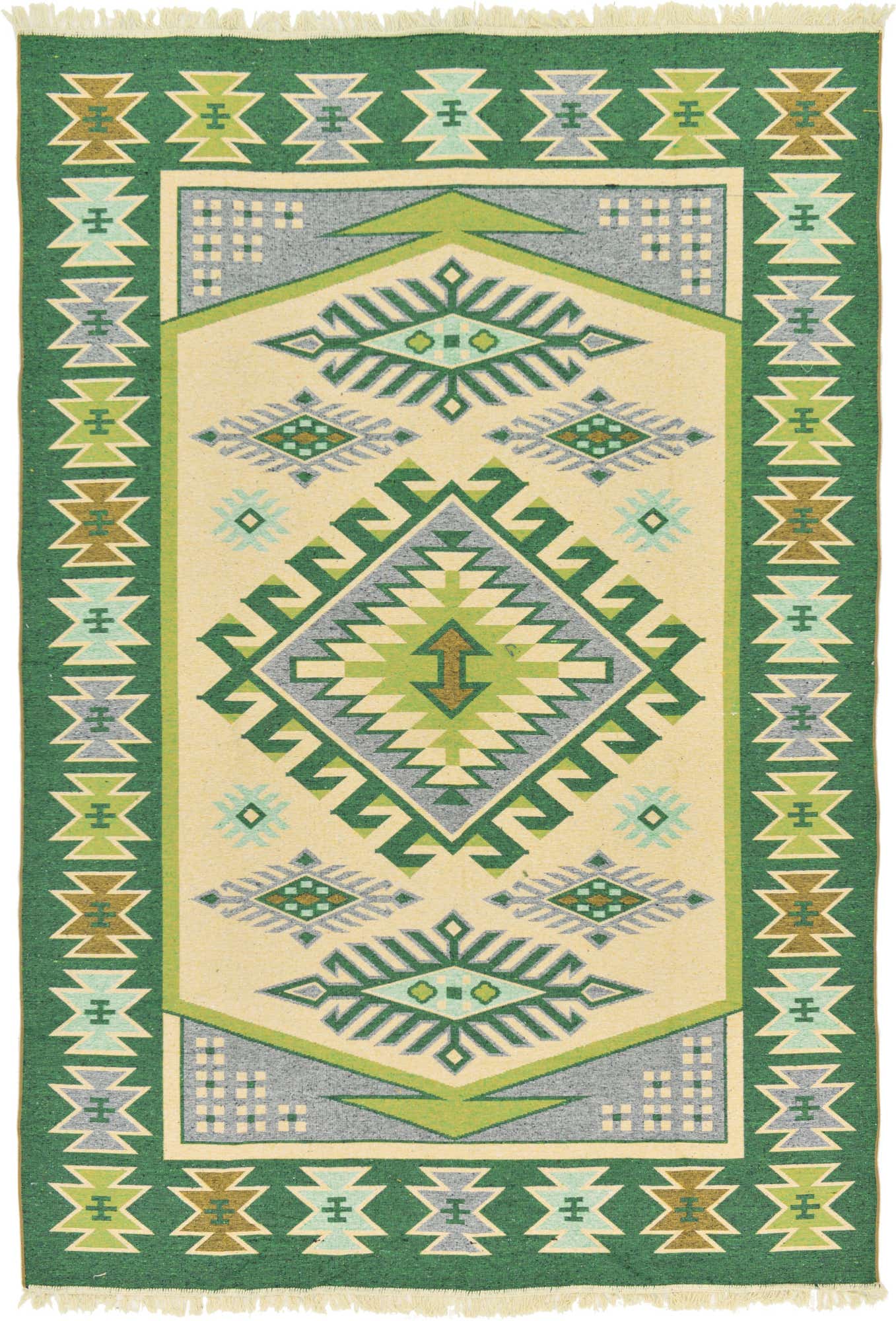 6' 7 x 9' 7 Kilim Dhurrie Rug