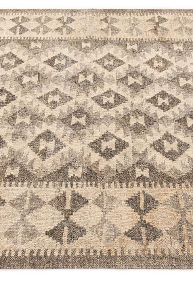 3' 4 x 5' 1 Hand Woven Kilim Maymana Wool Rug