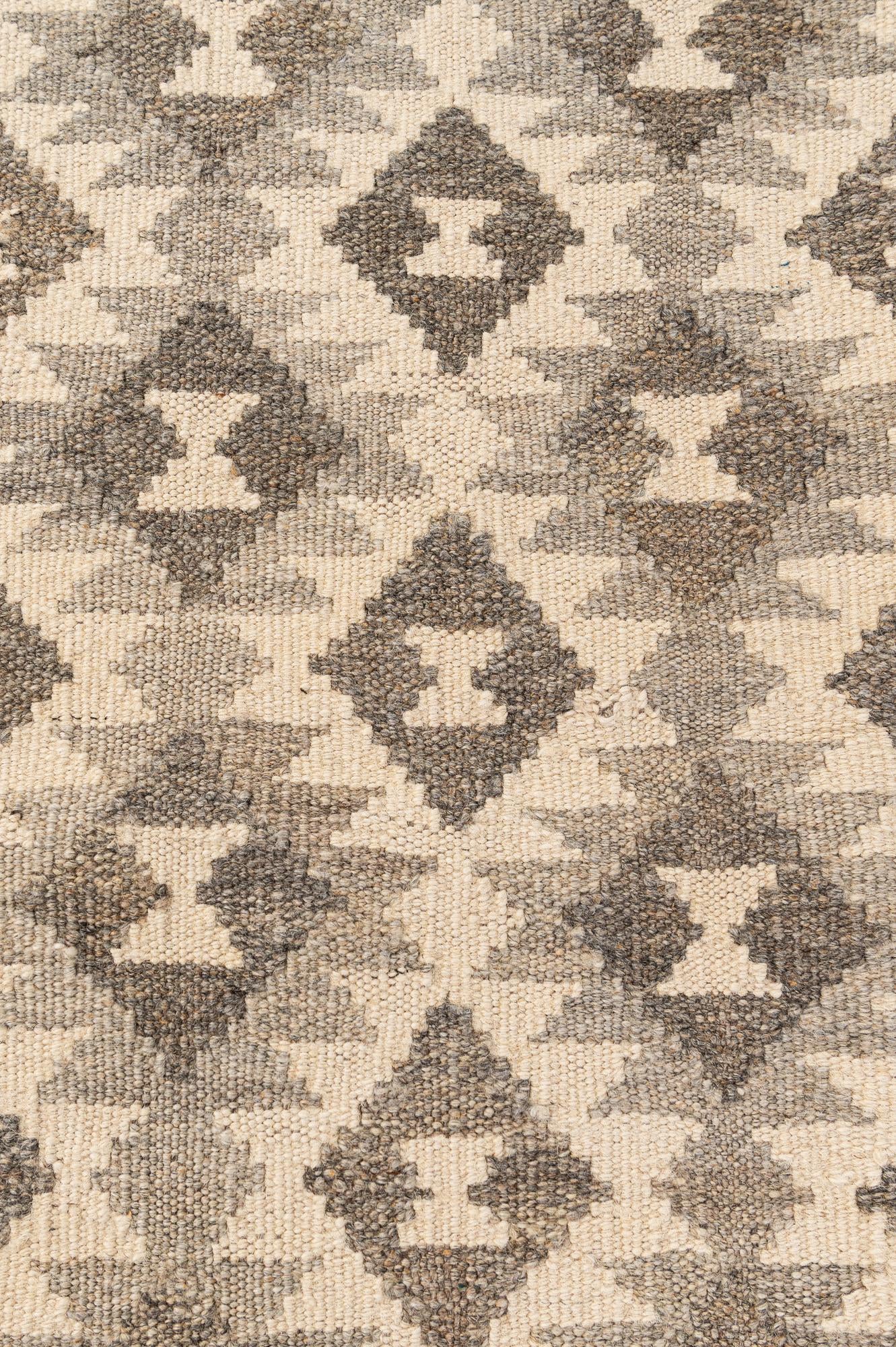 3' 4 x 5' 1 Hand Woven Kilim Maymana Wool Rug