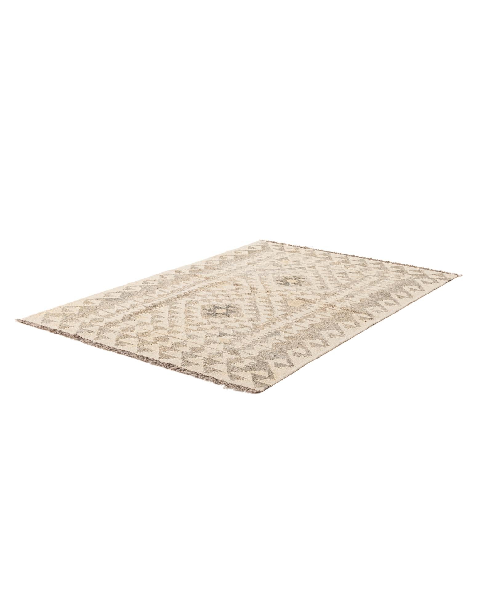 3' 4 x 5' Hand Woven Kilim Maymana Wool Rug