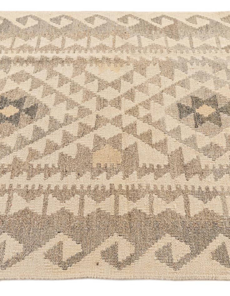 Detail image of 3' 4 x 5'  Hand Woven Kilim Maymana Wool Rug