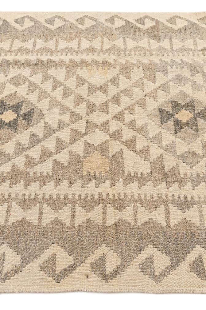 3' 4 x 5' Hand Woven Kilim Maymana Wool Rug