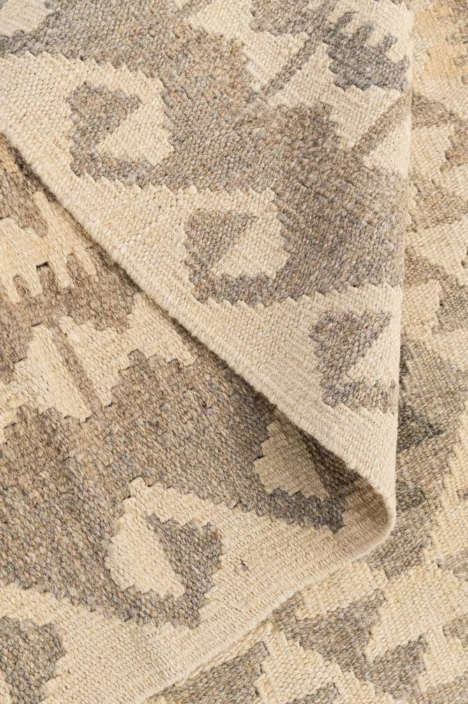 3' 4 x 5' Hand Woven Kilim Maymana Wool Rug