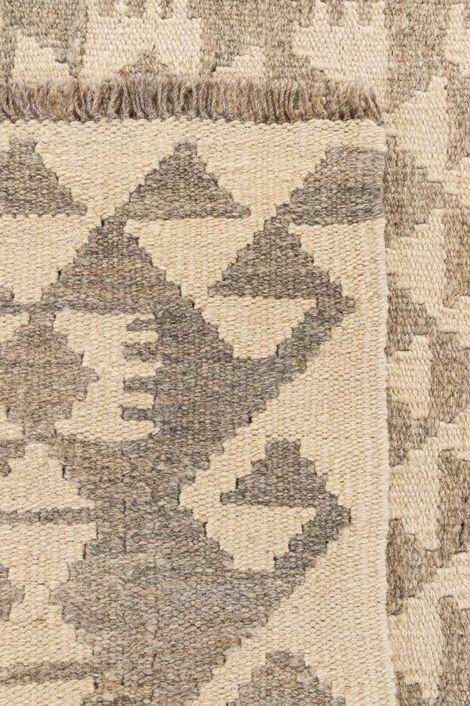 3' 4 x 5' Hand Woven Kilim Maymana Wool Rug