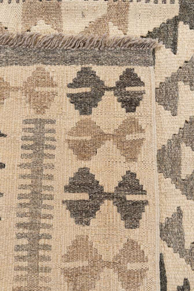 3' 5 x 5' 4 Hand Woven Kilim Maymana Wool Rug