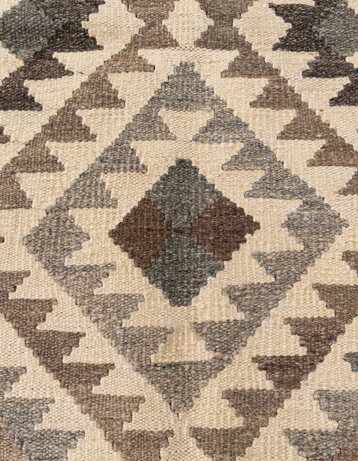 Detail image of 3' 8 x 5' 1  Hand Woven Kilim Maymana Wool Rug