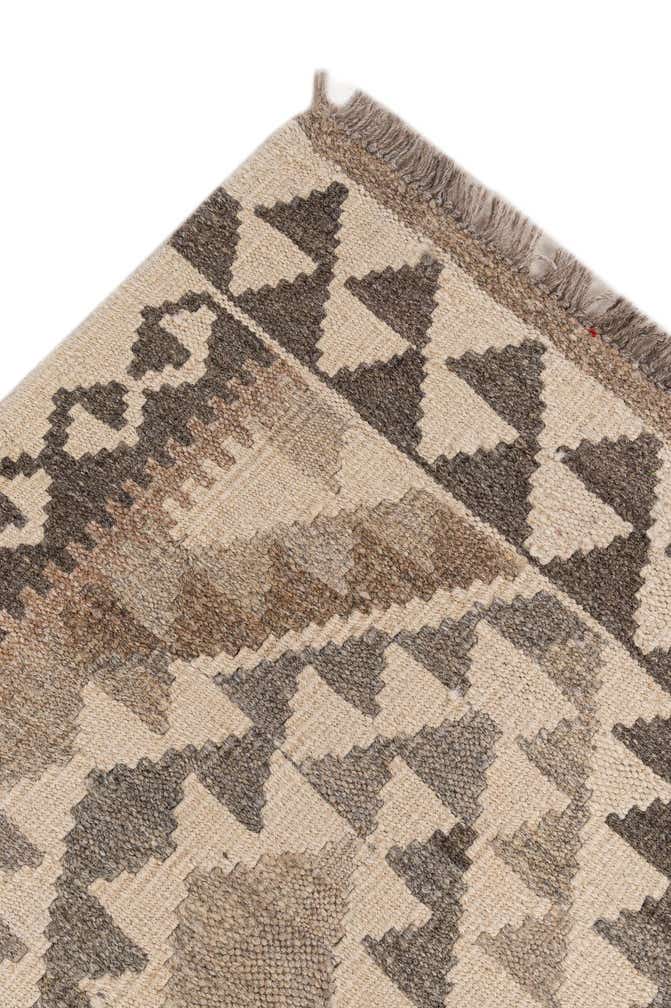 3' 9 x 5' 4 Hand Woven Kilim Maymana Wool Rug