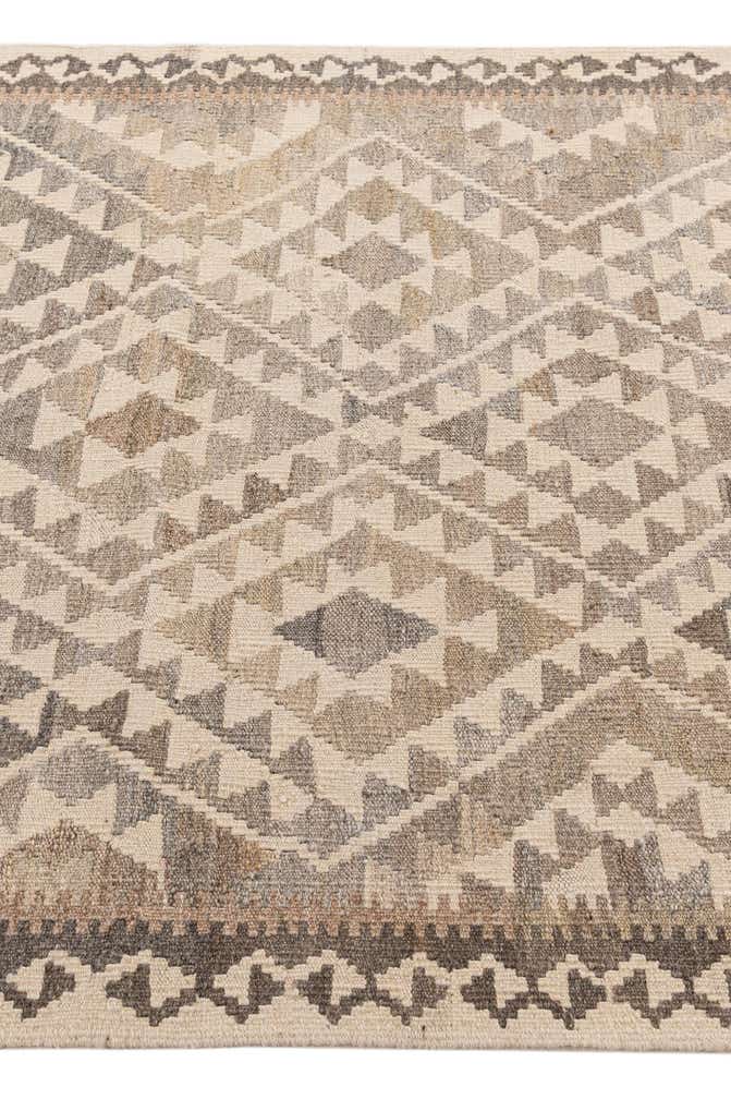 3' 9 x 5' 4 Hand Woven Kilim Maymana Wool Rug