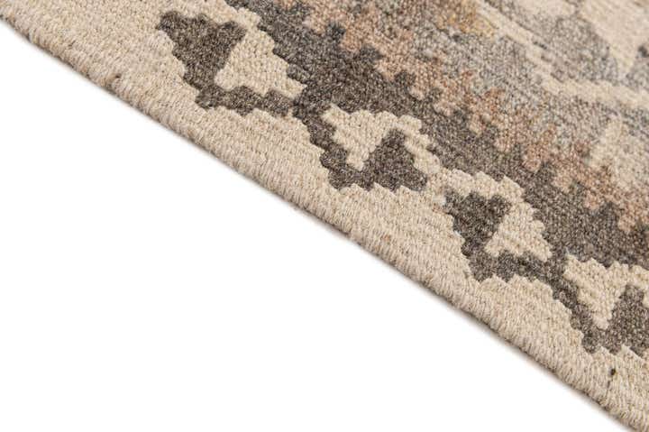 3' 9 x 5' 4 Hand Woven Kilim Maymana Wool Rug