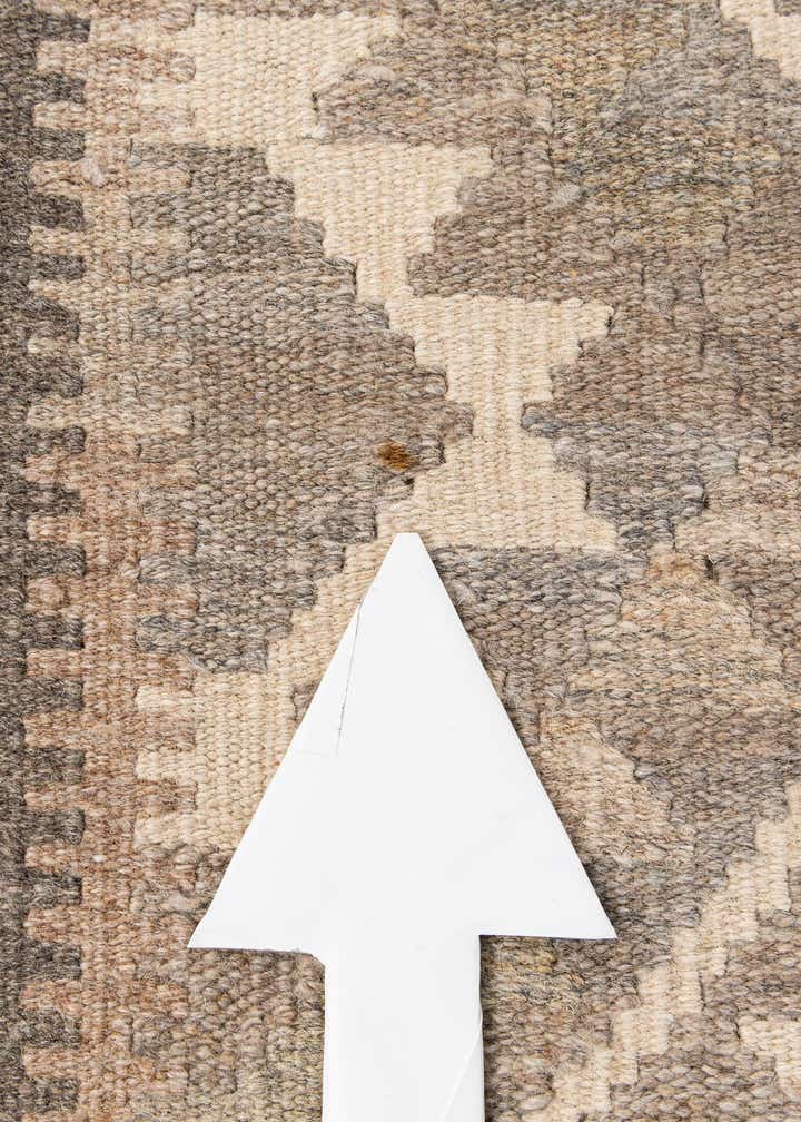 3' 9 x 5' 4 Hand Woven Kilim Maymana Wool Rug