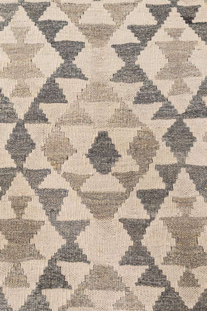 3' 11 x 5' 5 Hand Woven Kilim Maymana Wool Rug