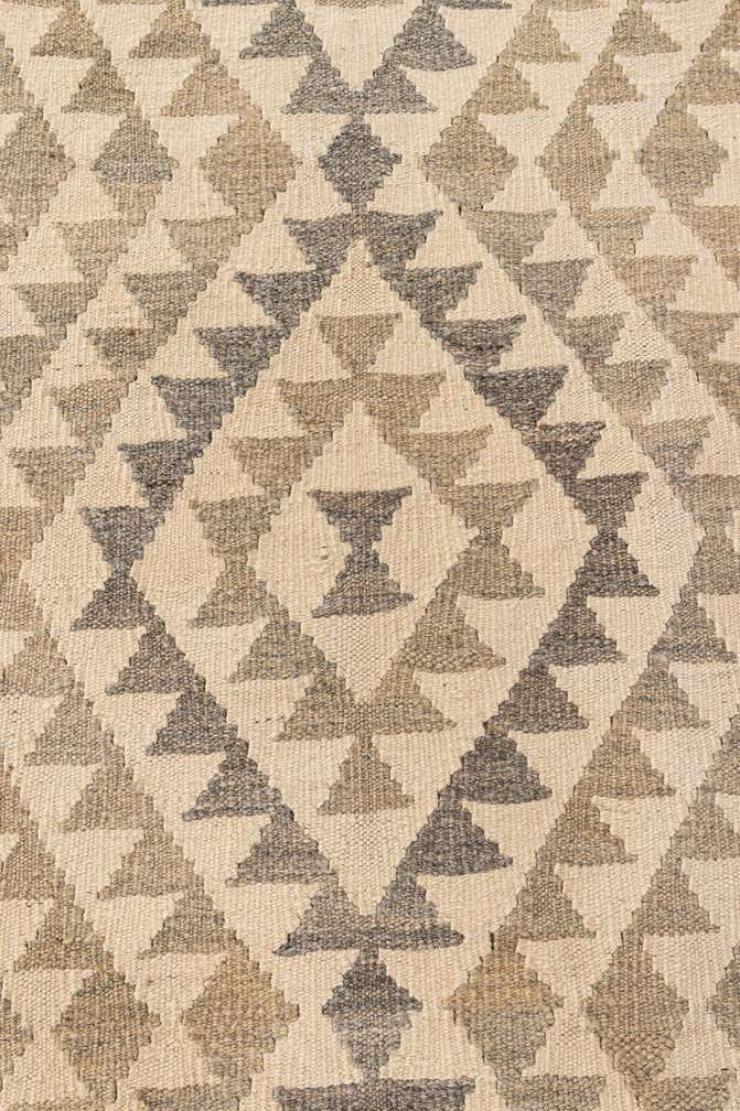 4' x 5' 11 Hand Woven Kilim Maymana Wool Rug