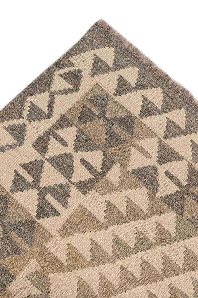 4' x 5' 11 Hand Woven Kilim Maymana Wool Rug