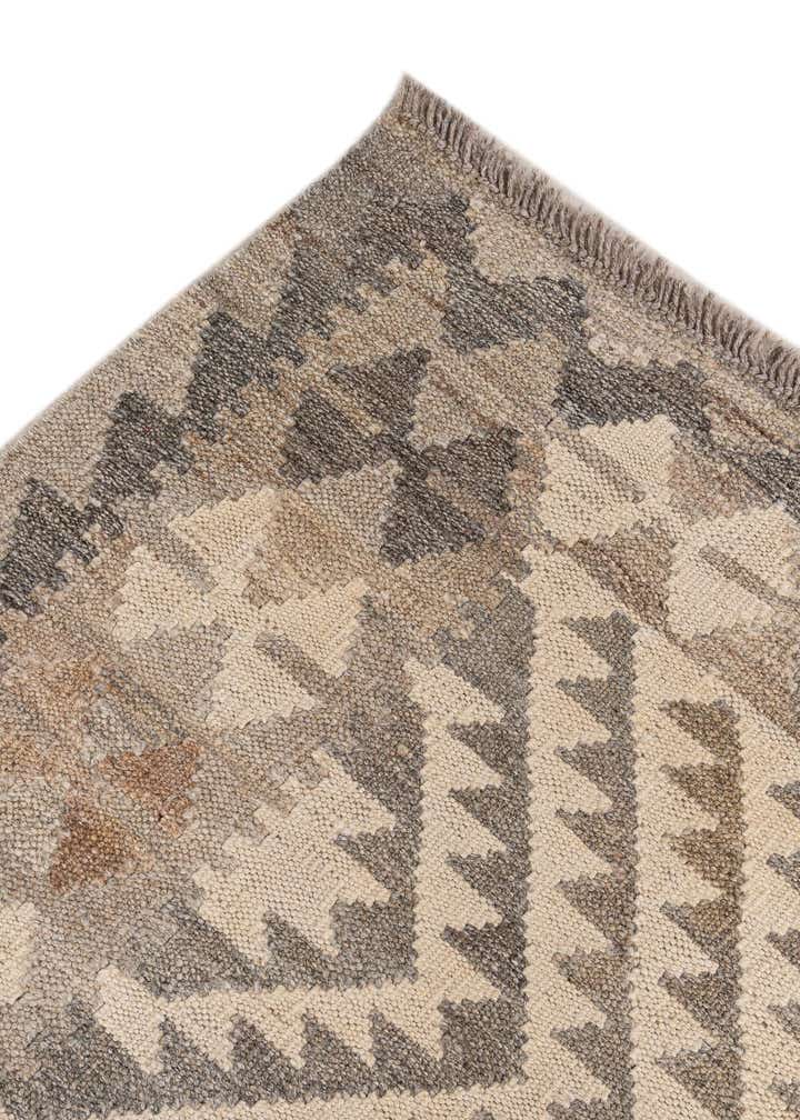 3' 11 x 6' Hand Woven Kilim Maymana Wool Rug