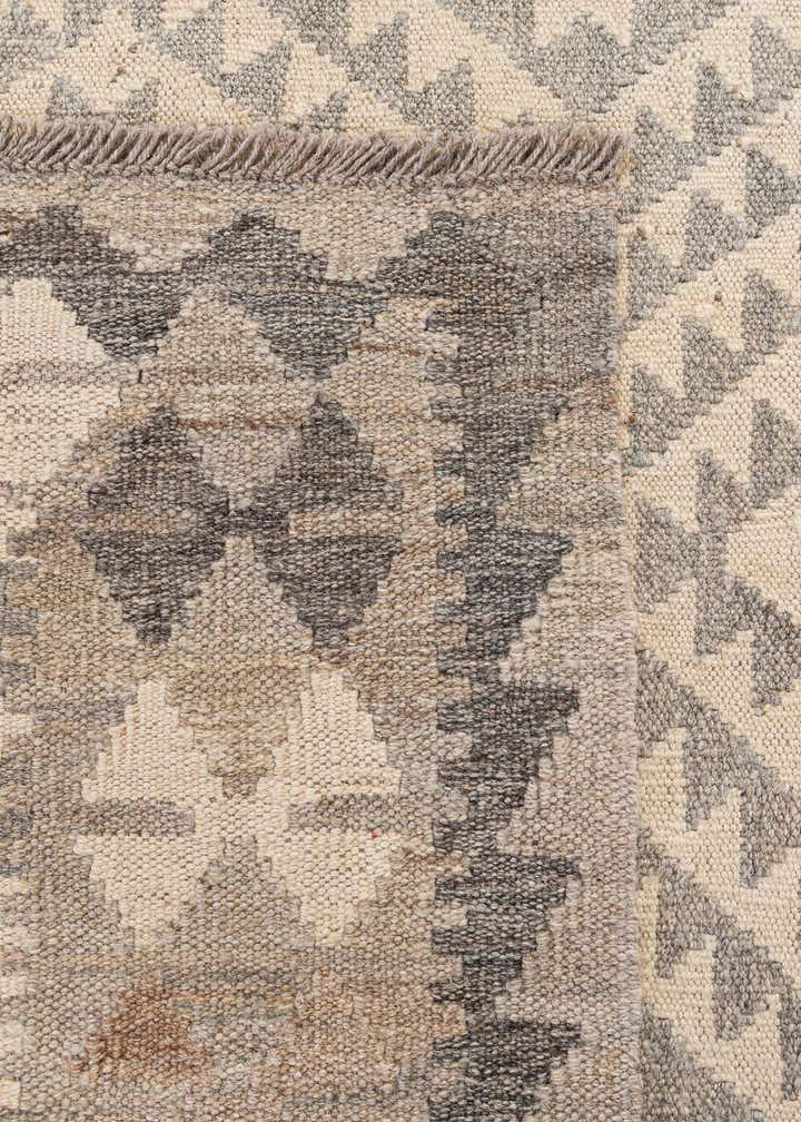 3' 11 x 6' Hand Woven Kilim Maymana Wool Rug