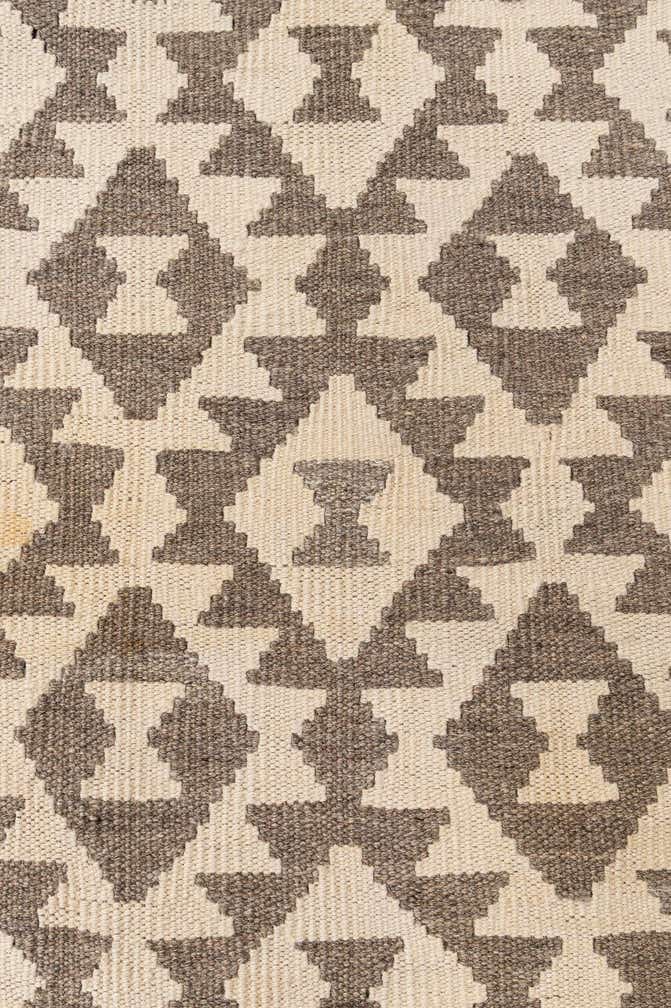 4' 1 x 5' 10 Hand Woven Kilim Maymana Wool Rug