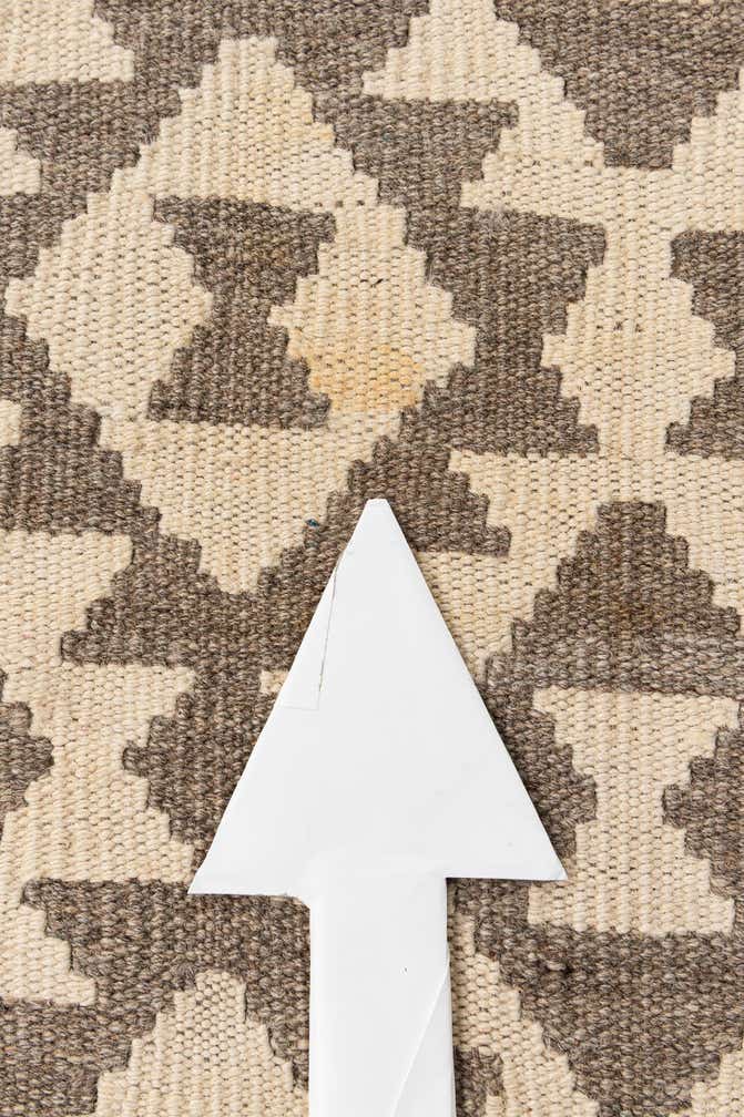 4' 1 x 5' 10 Hand Woven Kilim Maymana Wool Rug