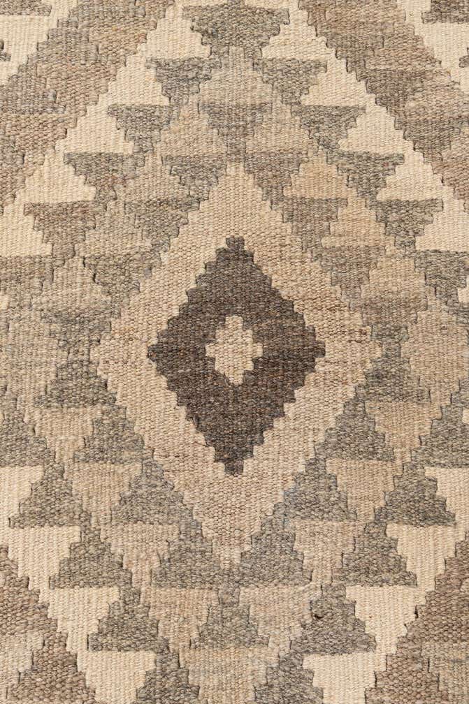 4' 3 x 5' 11 Hand Woven Kilim Maymana Wool Rug