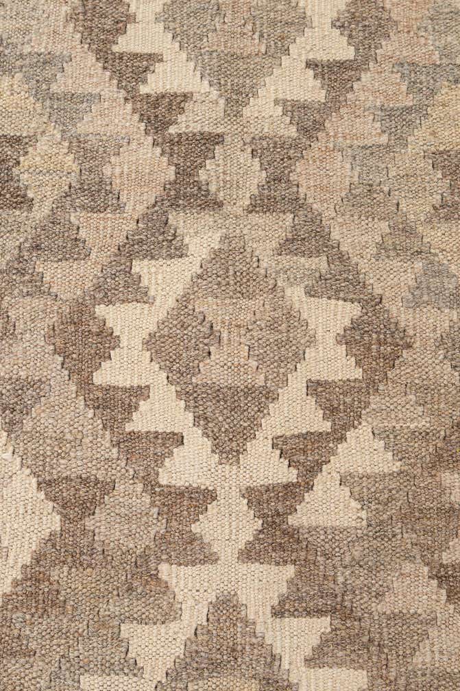 4' 11 x 6' 3 Hand Woven Kilim Maymana Wool Rug