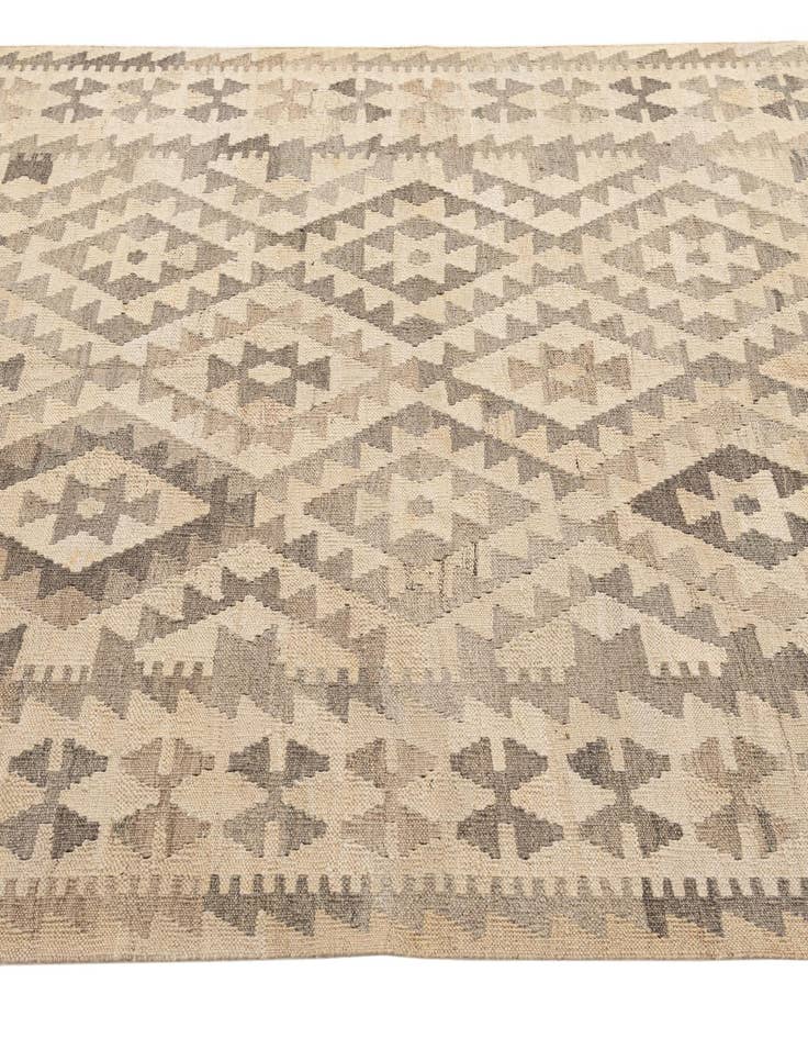 Detail image of 4' x 6' 7  Hand Woven Kilim Maymana Wool Rug