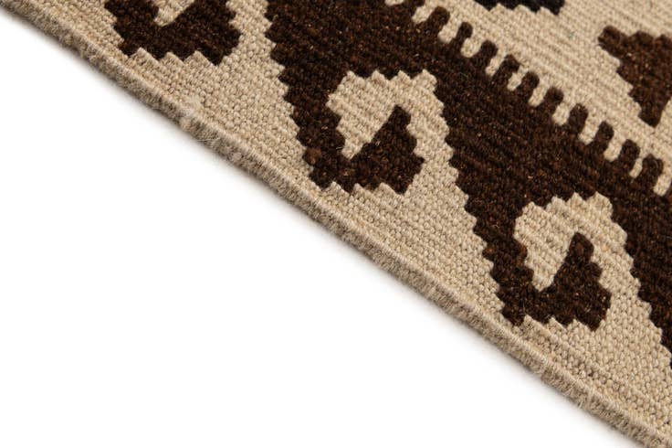 Detail image of 4' 10 x 6' 7 Hand Woven Kilim Maymana Wool Rug