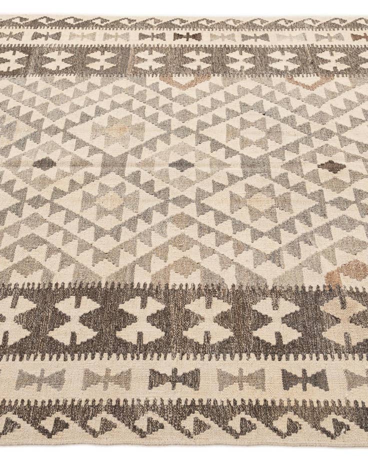 Detail image of 5' x 6' 7  Hand Woven Kilim Maymana Wool Rug