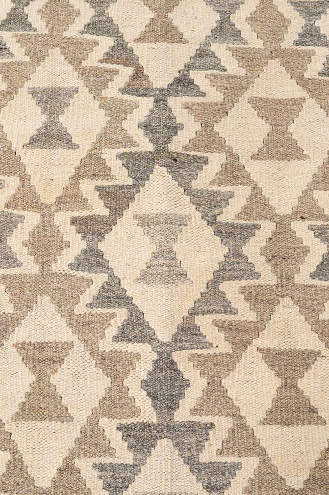 5' x 6' 9 Hand Knotted Kilim Maymana Wool Rug
