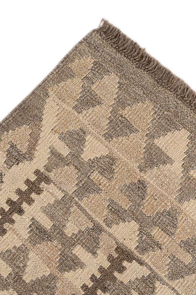 4' 10 x 6' 6 Hand Woven Kilim Maymana Wool Rug
