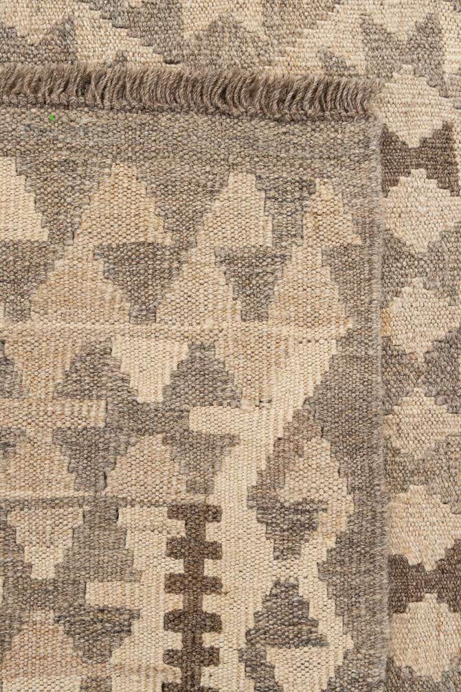 4' 10 x 6' 6 Hand Woven Kilim Maymana Wool Rug