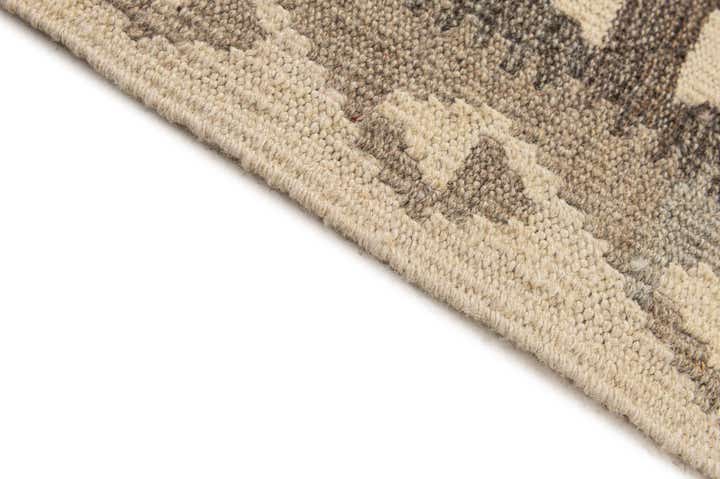 5' 2 x 6' 8 Hand Woven Kilim Maymana Wool Rug