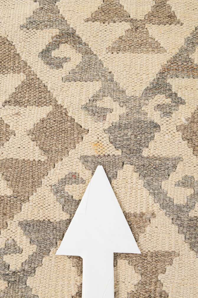 5' 2 x 6' 8 Hand Woven Kilim Maymana Wool Rug