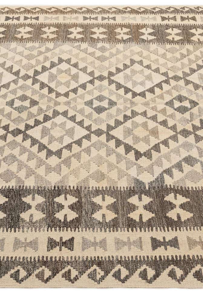 5' x 6' 7 Hand Woven Kilim Maymana Wool Rug